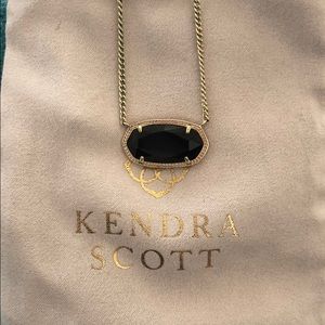 Kendra Scott black pendant necklace